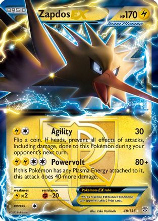 Zapdos EX (Team Plasma) (48) Holofoil - Plasma Storm
