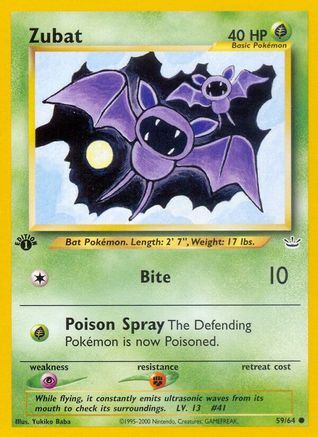 Zubat (59) 1st Edition - Neo Revelation