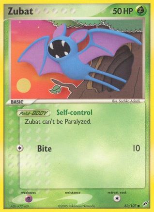 Zubat (83/107) [EX: Deoxys] | Silver Goblin