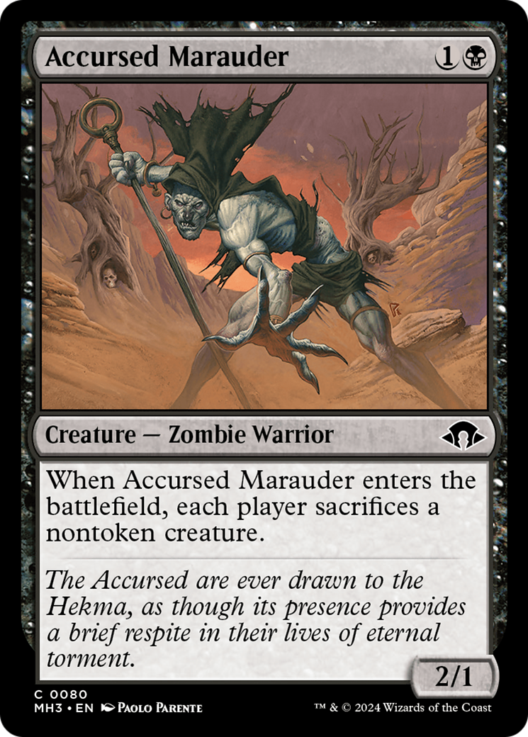 Accursed Marauder [Modern Horizons 3] | Silver Goblin