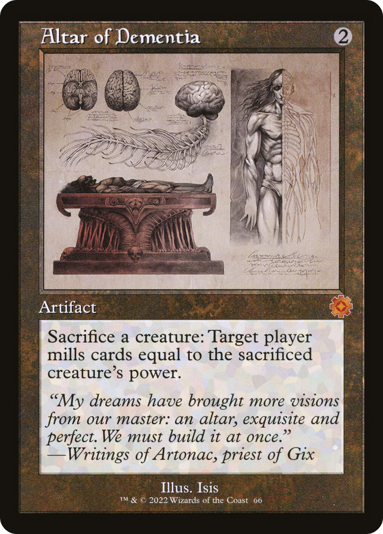 Altar of Dementia (Retro Schematic) [The Brothers' War Retro Artifacts] Foil