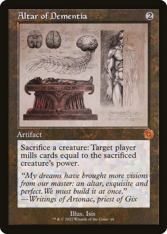 Altar of Dementia (Retro Schematic) [The Brothers' War Retro Artifacts] Foil