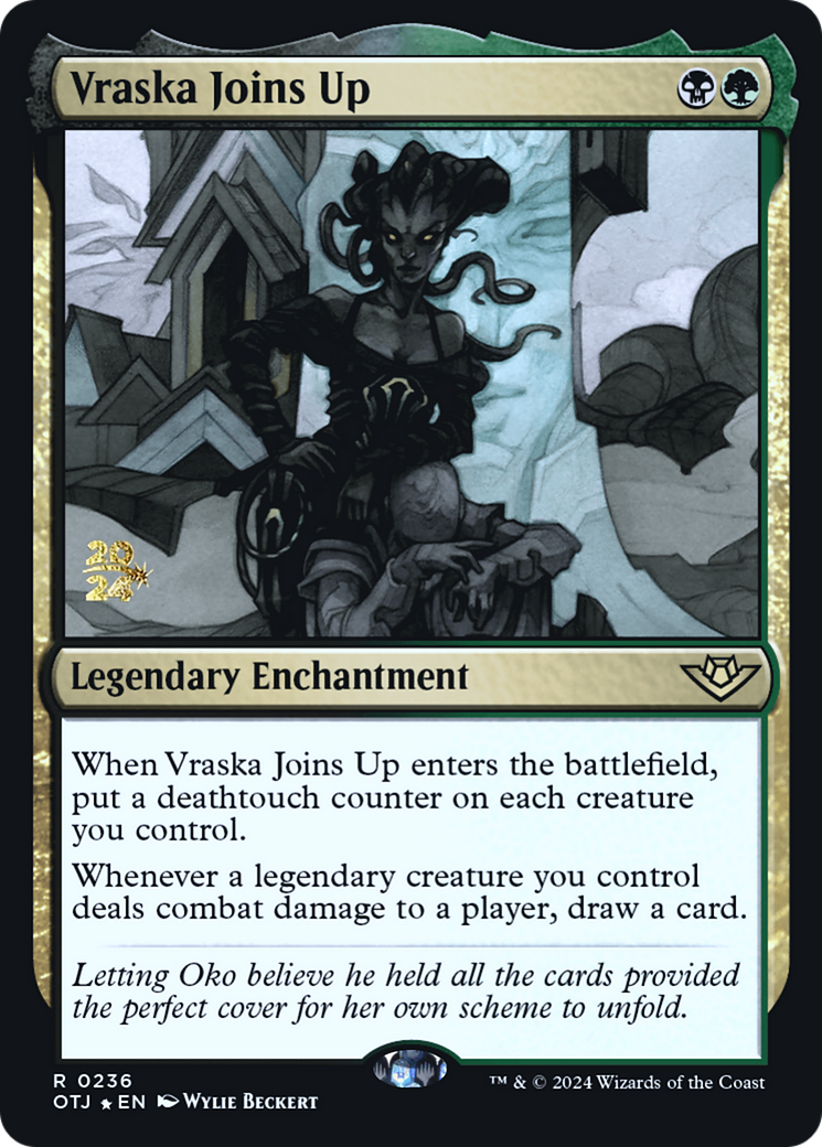 Vraska Joins Up [Outlaws of Thunder Junction Prerelease Promos] | Silver Goblin