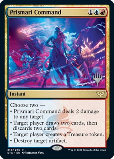 Prismari Command (Promo Pack) [Strixhaven: School of Mages Promos] | Silver Goblin