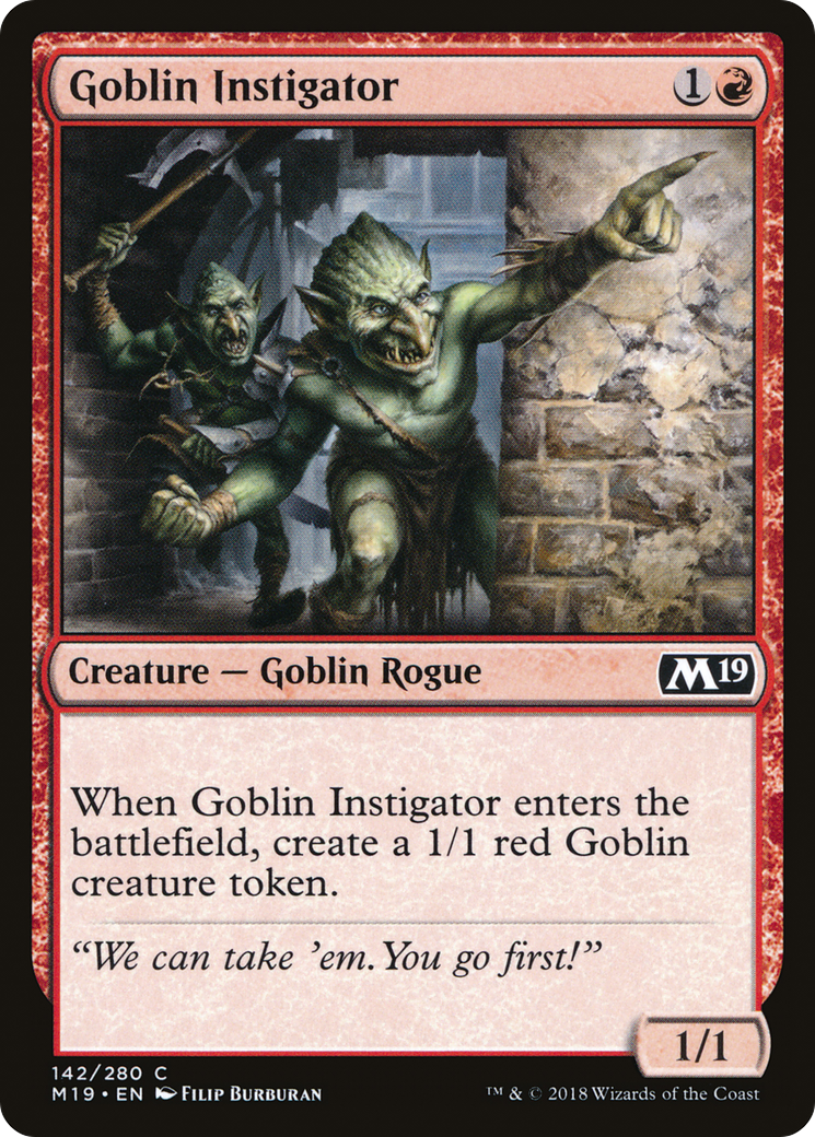 Goblin Instigator [Core Set 2019] Foil