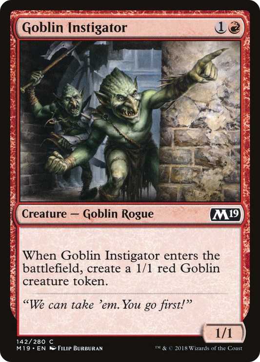 Goblin Instigator [Core Set 2019] Foil