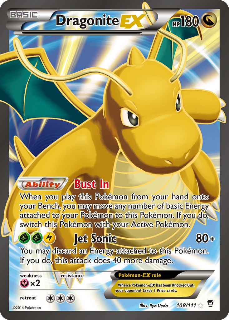 Dragonite EX (108/111) [XY: Furious Fists] | Silver Goblin