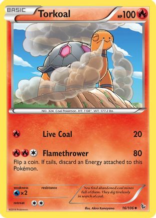 Torkoal (16/106) [XY: Flashfire] | Silver Goblin