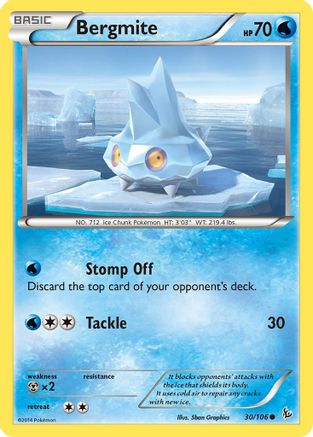 Bergmite (30/106) [XY: Flashfire] | Silver Goblin