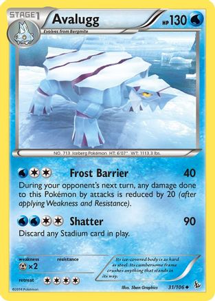 Avalugg (31/106) [XY: Flashfire] | Silver Goblin