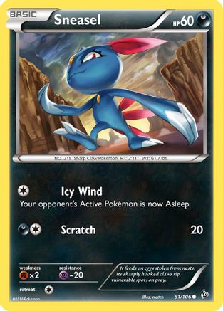 Sneasel (51/106) [XY: Flashfire] | Silver Goblin