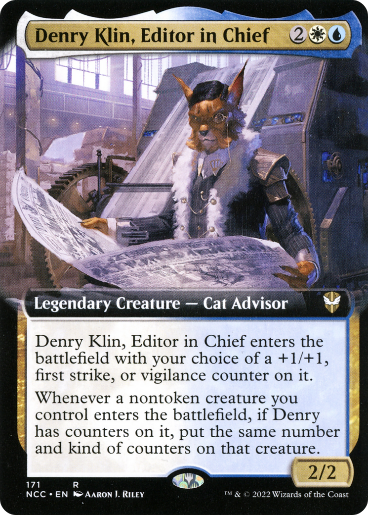 Denry Klin, Editor in Chief (Extended Art) [Streets of New Capenna Commander] | Silver Goblin