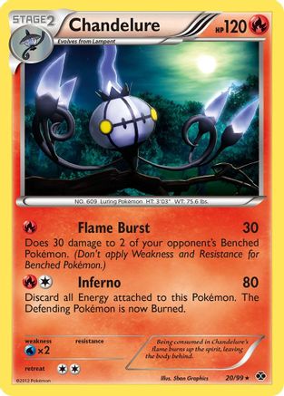 Chandelure (20/99) [Black & White: Next Destinies] Reverse Holofoil