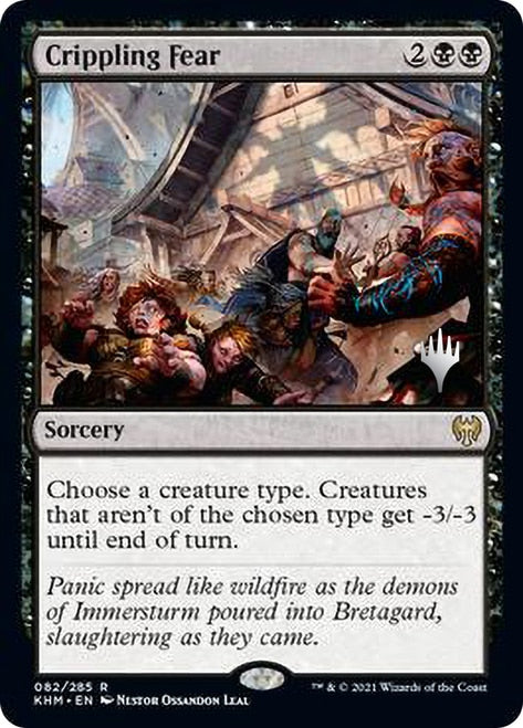 Crippling Fear (Promo Pack) [Kaldheim Promos] | Silver Goblin