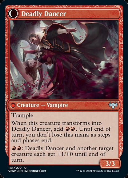 Alluring Suitor // Deadly Dancer [Innistrad: Crimson Vow] Foil