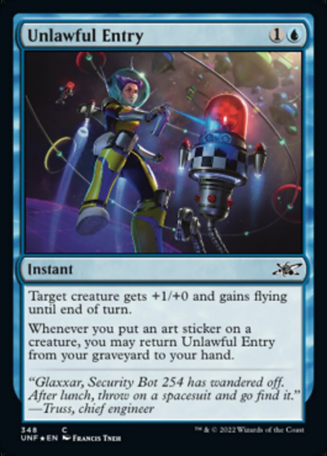 Unlawful Entry (Galaxy Foil) [Unfinity] | Silver Goblin