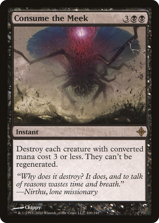 Consume the Meek [Rise of the Eldrazi] Foil