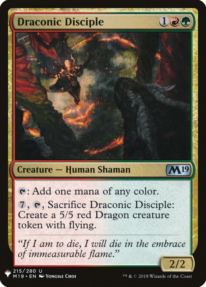 Draconic Disciple [Mystery Booster] | Silver Goblin