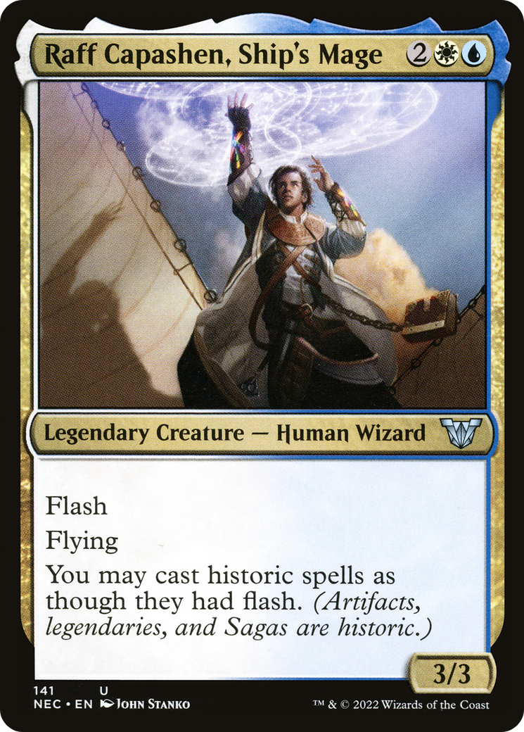 Raff Capashen, Ship's Mage [Kamigawa: Neon Dynasty Commander] | Silver Goblin