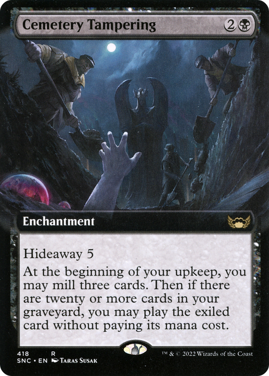 Cemetery Tampering (Extended Art) [Streets of New Capenna] Foil