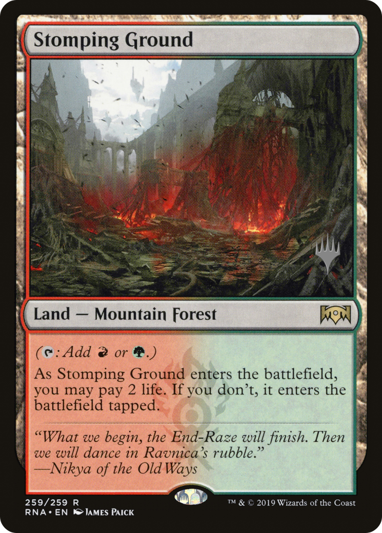 Stomping Ground (Promo Pack) [Ravnica Allegiance Promos] | Silver Goblin