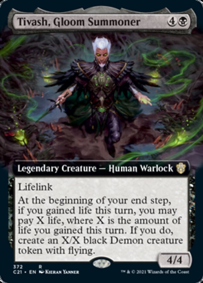 Tivash, Gloom Summoner (Extended Art) [Commander 2021] | Silver Goblin