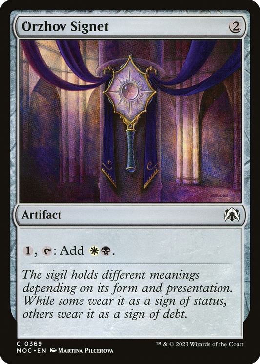 Orzhov Signet [March of the Machine Commander]