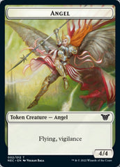 Angel // Elephant Double-Sided Token [Kamigawa: Neon Dynasty Commander Tokens] | Silver Goblin