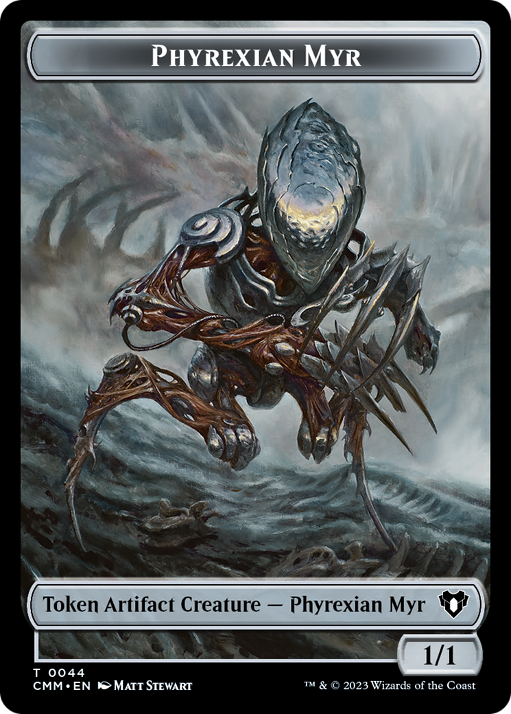 Phyrexian Myr Token [Commander Masters Tokens] | Silver Goblin