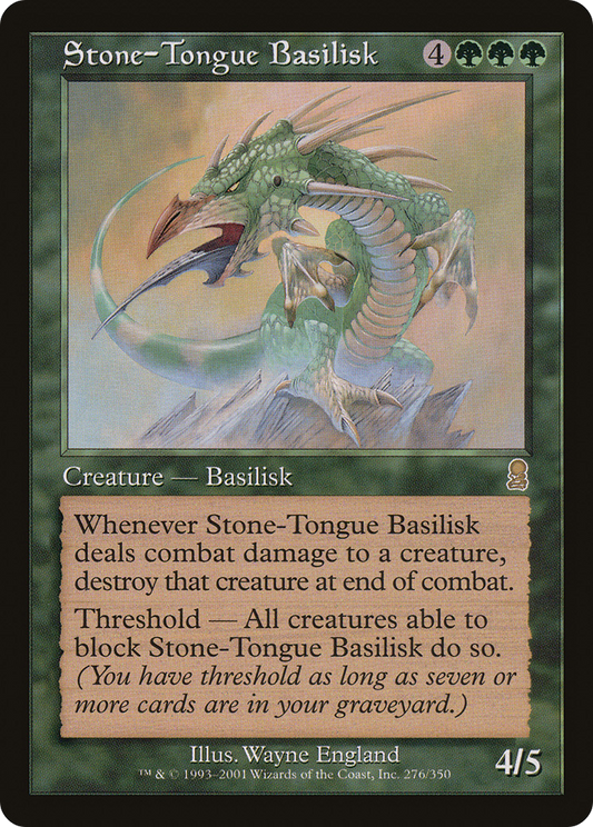 Stone-Tongue Basilisk [Odyssey] Foil