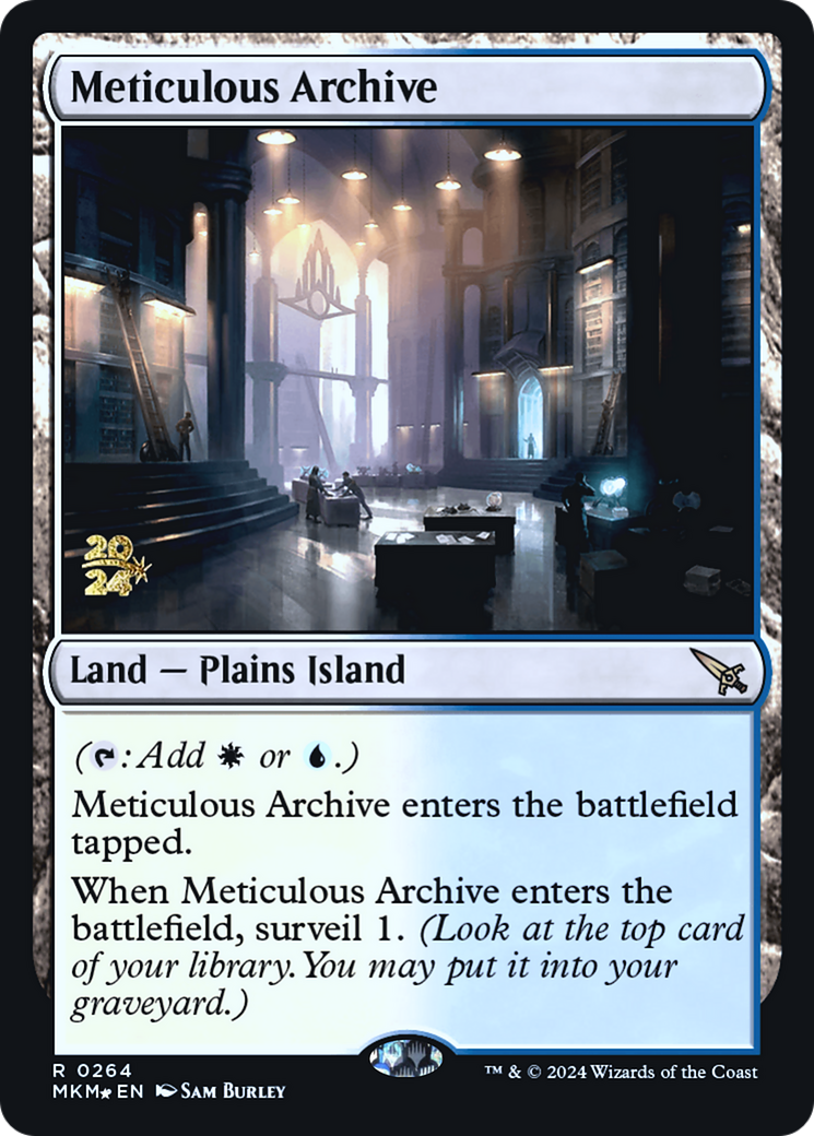 Meticulous Archive [Murders at Karlov Manor Prerelease Promos] | Silver Goblin