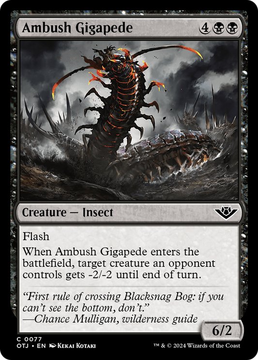 Ambush Gigapede [Outlaws of Thunder Junction] Foil