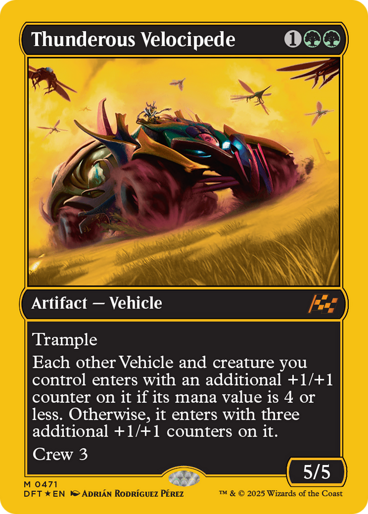 Thunderous Velocipede (First-Place Foil) [Aetherdrift] | Silver Goblin