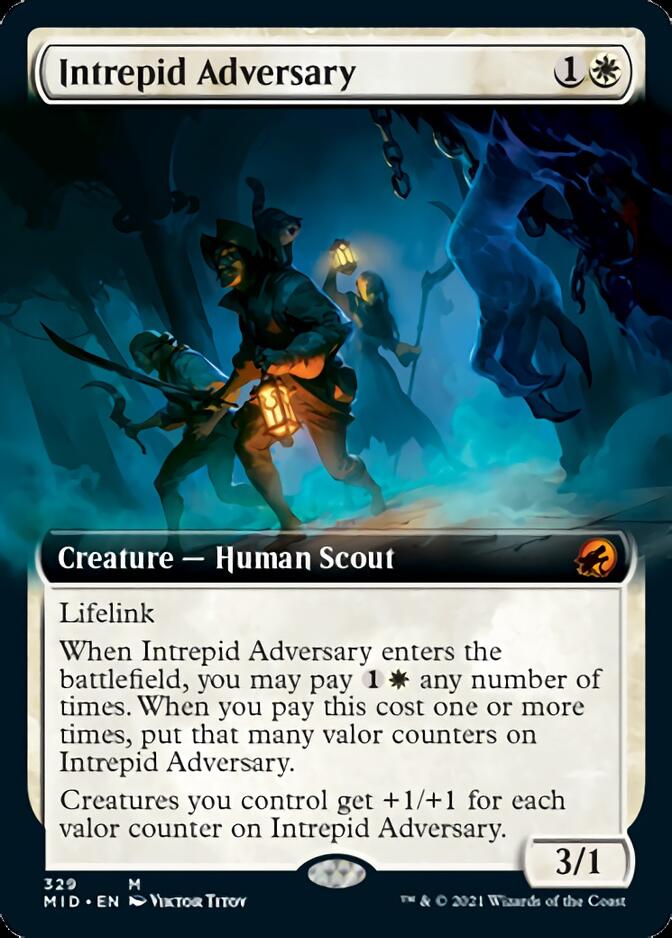 Intrepid Adversary (Extended Art) [Innistrad: Midnight Hunt] | Silver Goblin