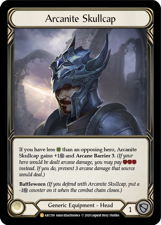 Arcanite Skullcap Unlimited Edition Rainbow Foil (ARC150) - Arcane Rising