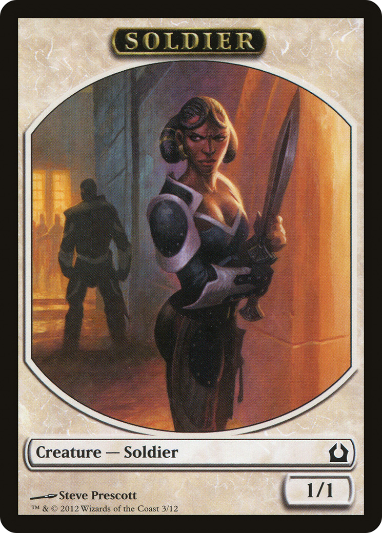 Soldier Token [Return to Ravnica Tokens] | Silver Goblin