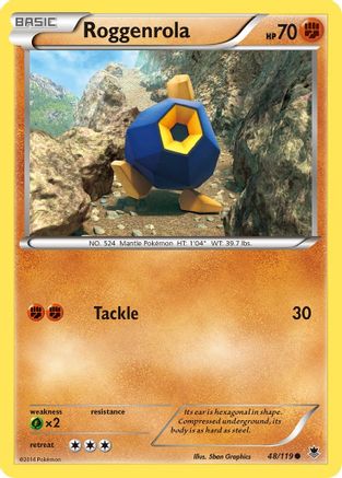 Roggenrola (48/119) [XY: Phantom Forces] | Silver Goblin