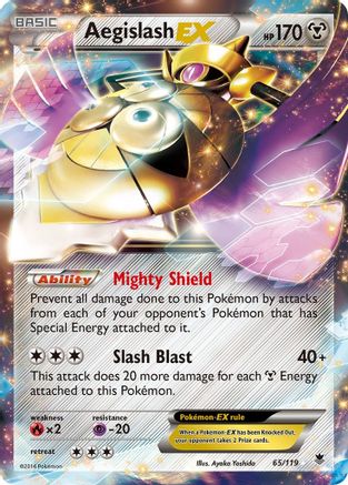 Aegislash EX (65) Holofoil - XY  Phantom Forces
