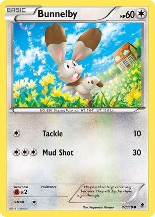 Bunnelby (87/119) [XY: Phantom Forces] | Silver Goblin