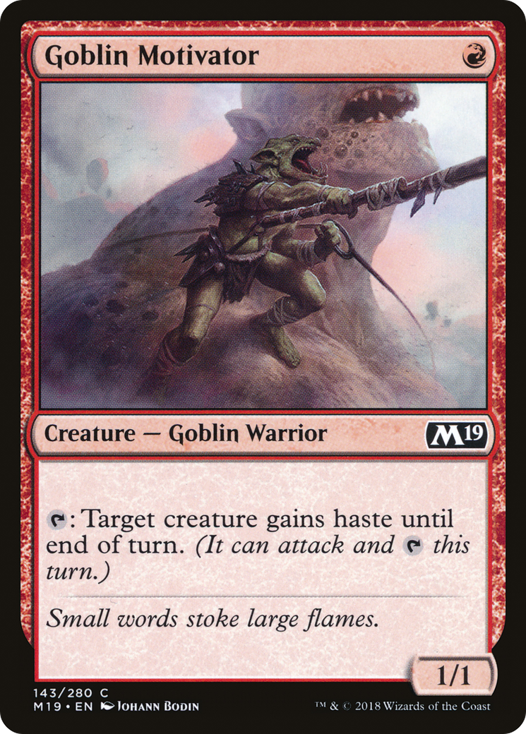 Goblin Motivator [Core Set 2019] | Silver Goblin