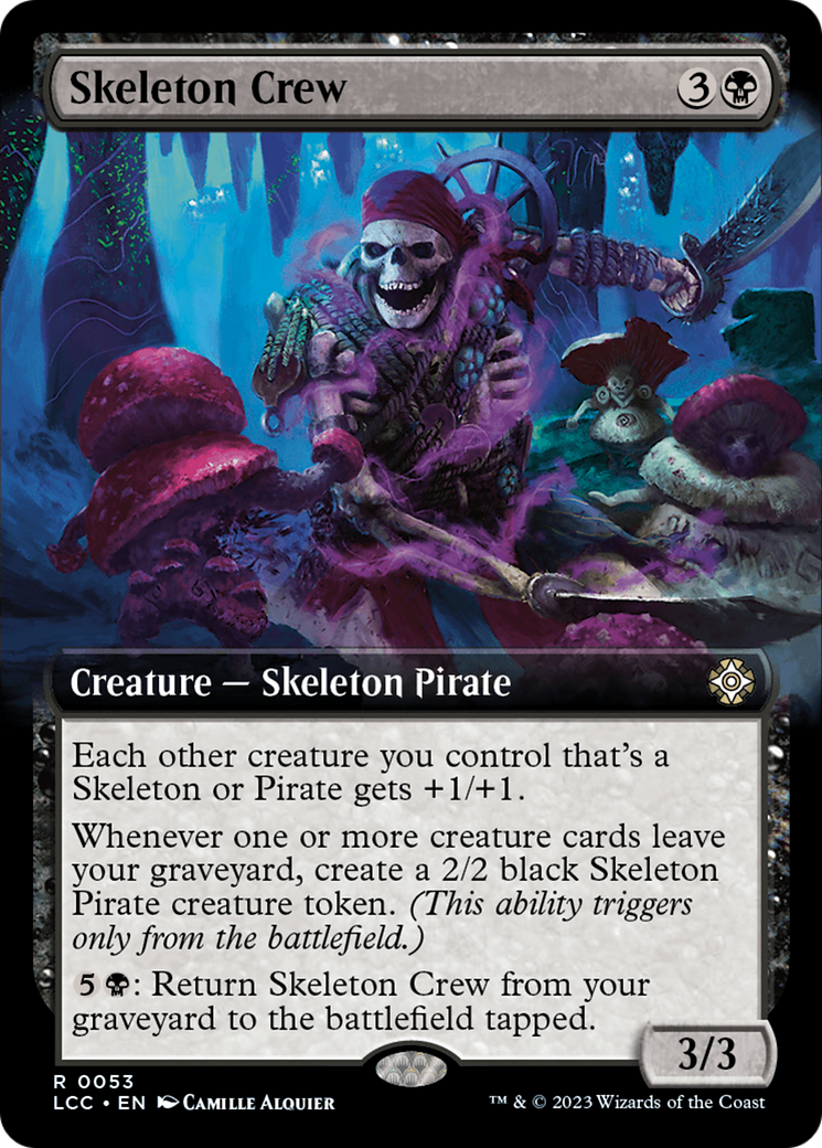 Skeleton Crew (Extended Art) [The Lost Caverns of Ixalan Commander] | Silver Goblin