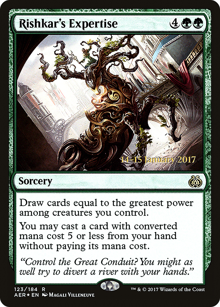 Rishkar's Expertise [Aether Revolt Prerelease Promos] | Silver Goblin