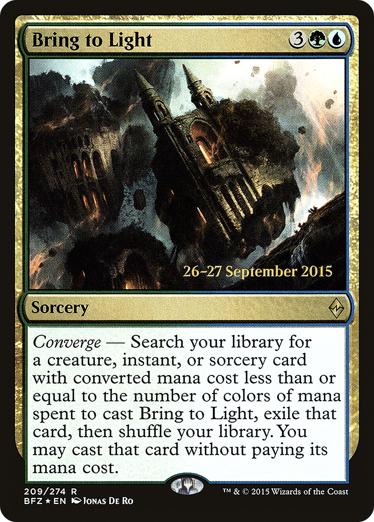 Bring to Light [Battle for Zendikar Prerelease Promos] | Silver Goblin