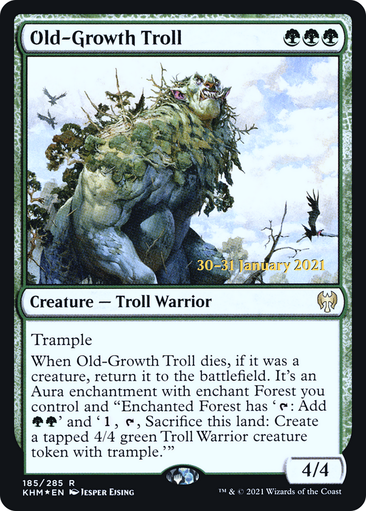 Old-Growth Troll [Kaldheim Prerelease Promos] | Silver Goblin