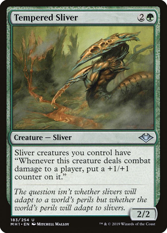 Tempered Sliver [Modern Horizons] | Silver Goblin