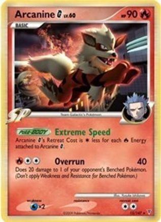 Arcanine G (15/147) (Theme Deck Exclusive) [Platinum: Supreme Victors] | Silver Goblin