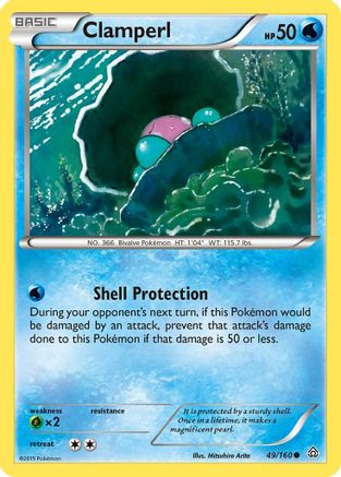 Clamperl (49/160) [XY: Primal Clash] | Silver Goblin