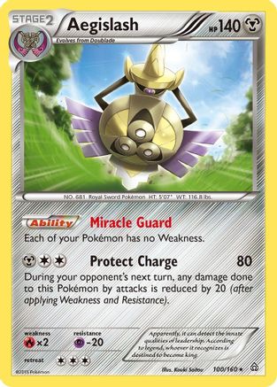 Aegislash (100) Holofoil - XY  Primal Clash