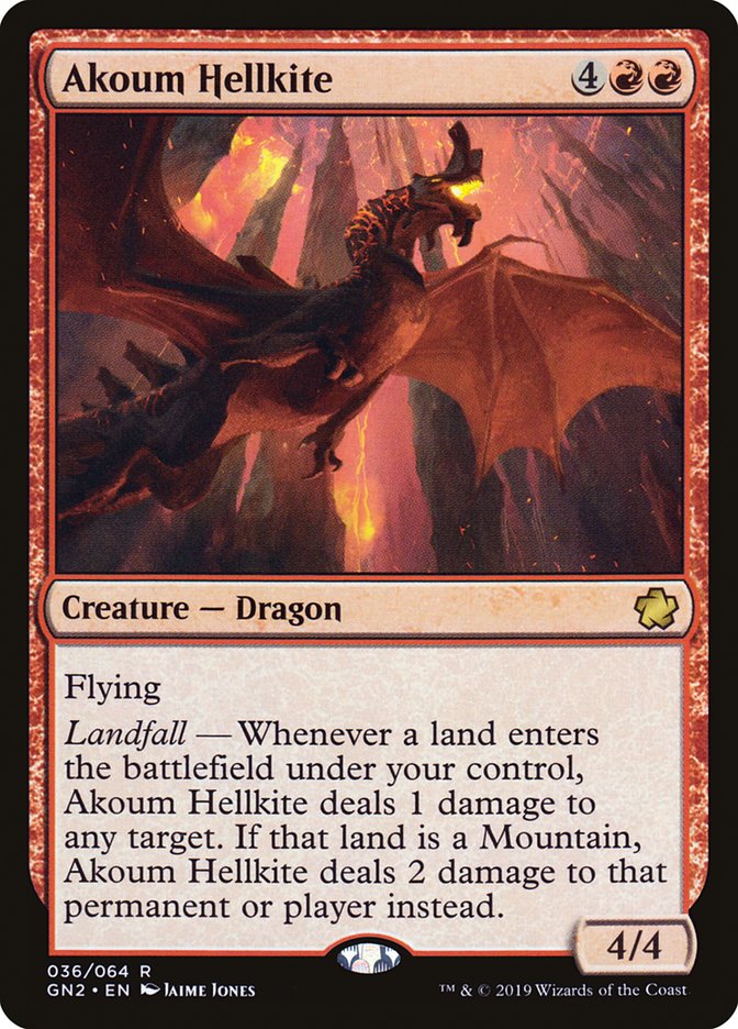 Akoum Hellkite [Game Night 2019] | Silver Goblin