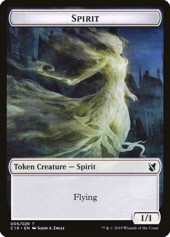 Spirit Token [Commander 2019 Tokens] | Silver Goblin